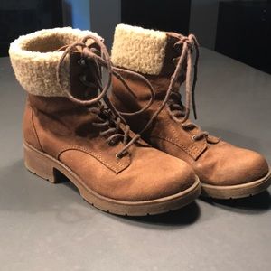 Mossimo Lace Up Boots Brown Size 7